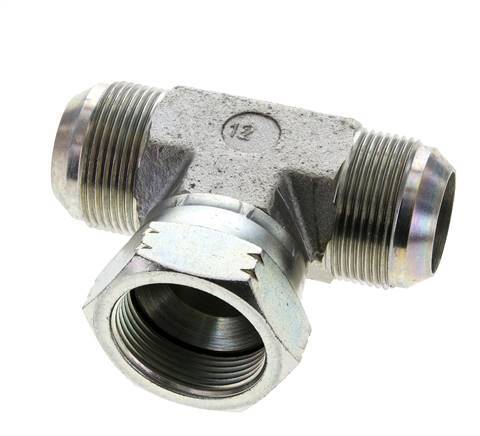 JIC Tee Fitting UN 1-5/8''-12 Male x Female Steel 210bar (2950.5psi)