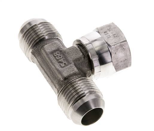JIC Tee Fitting UN 1-1/16''-12 Male x Female Stainless steel 350bar (4917.5psi)