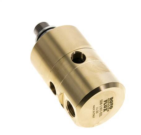 Rotary Joint G1/4'' Female x G1/4'' Male Left Hand Brass 50bar (702.5psi) Abrasive Media