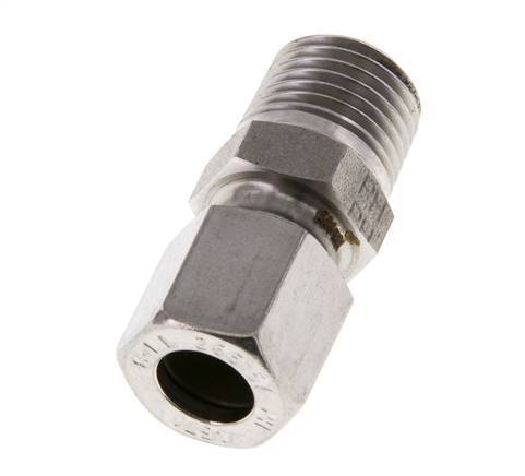 R 1/4'' Male x 8LL Stainless steel Straight Cutting Ring 100 Bar DIN 2353