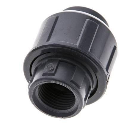 PVC Union Fitting Female Rp 3/8'' FKM [2 Pieces]