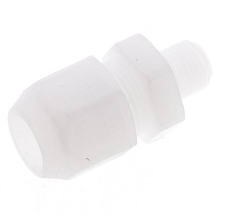 10x12mm & G3/8'' PP Straight Hose Fitting with Male Threads 10bar/145psi