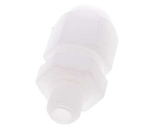 12x14mm & G3/8'' PP Straight Hose Fitting with Male Threads 10bar/145psi