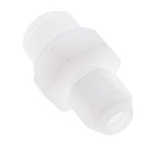 4x6mm & G3/8'' PVDF Straight Hose Fitting with Male Threads 10bar/145psi