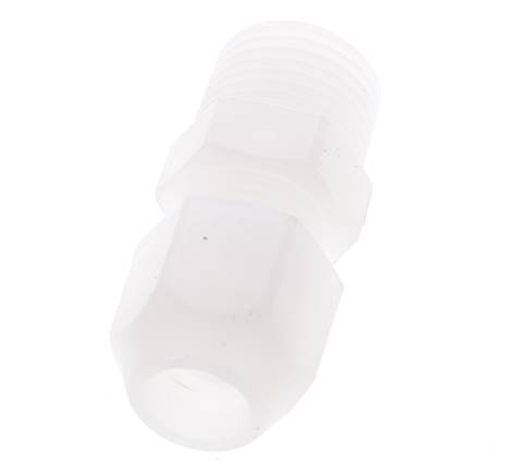 4x6mm & R1/8'' PP Elbow Hose Fitting with Male Threads 10bar/145psi [2 Pieces]