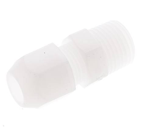 2x4mm & R1/8'' PP Elbow Hose Fitting with Male Threads 10bar/145psi [2 Pieces]