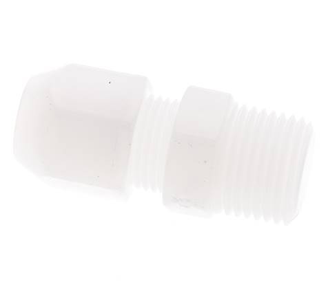 4x6mm & R1/8'' PP Elbow Hose Fitting with Male Threads 10bar/145psi [2 Pieces]