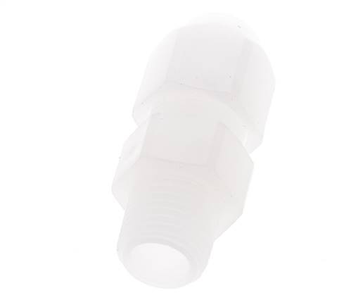 6x8mm & R1/4'' PP Elbow Hose Fitting with Male Threads 10bar/145psi [2 Pieces]