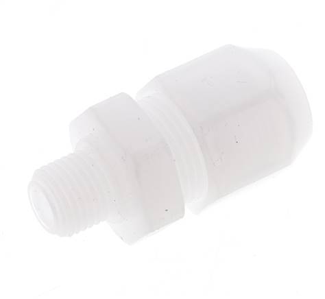 4x6mm & R1/8'' PP Elbow Hose Fitting with Male Threads 10bar/145psi [2 Pieces]