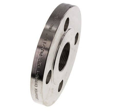 Threaded Flange DN65-PN16 (EN) Rp 2-1/2'' Stainless Steel 1.4571 EN 1092-1 (type 13)