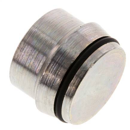 35L Zinc plated Steel Closing Plug for Cutting Ring Fittings 160 Bar DIN 2353
