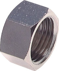 G 1'' Nickel plated Brass End cap 16 Bar [2 Pieces]