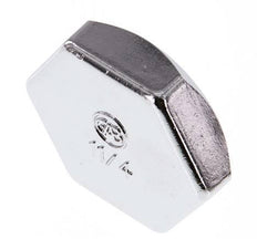 G 1 1/4'' Nickel plated Brass End cap 16 Bar