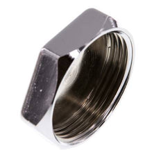 G 1 1/4'' Nickel plated Brass End cap 16 Bar