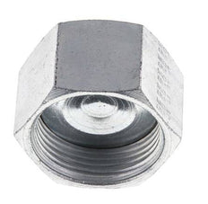 UN 1-7/16''-12 Zinc plated Steel End cap ORFS 400 Bar