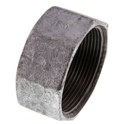 Rp 2'' Zinc plated Cast iron End cap 25 Bar