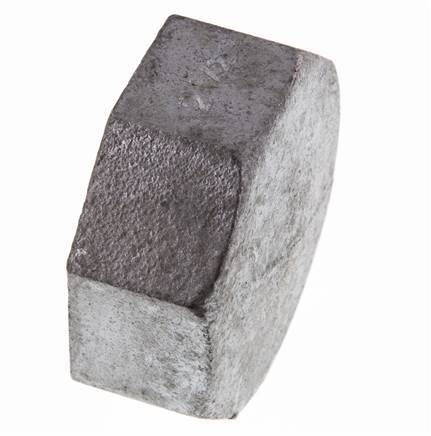 Rp 2 1/2'' Zinc plated Cast iron End cap 25 Bar