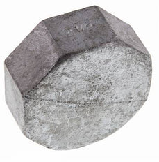 Rp 2 1/2'' Zinc plated Cast iron End cap 25 Bar
