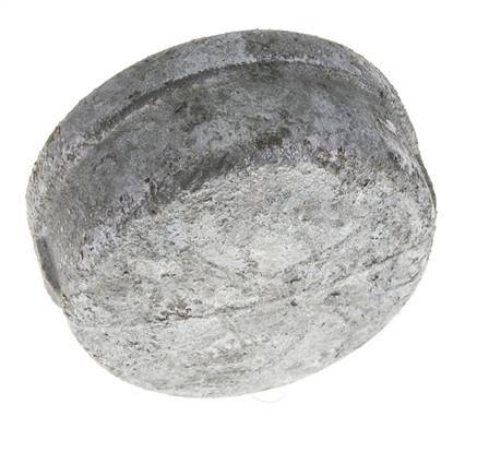 Rp 2 1/2'' Zinc plated Cast iron End cap Round 25 Bar