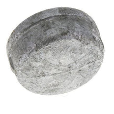 Rp 2 1/2'' Zinc plated Cast iron End cap Round 25 Bar