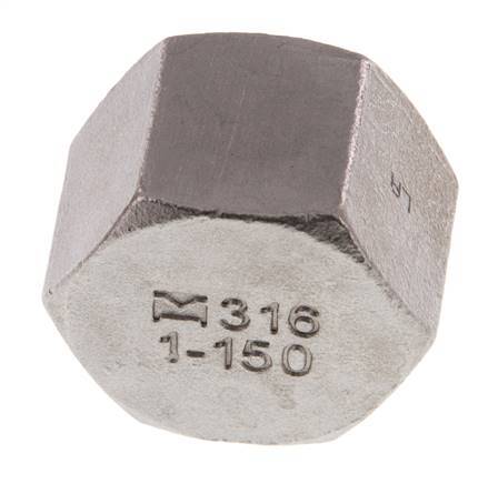 1'' NPT Stainless steel End cap 16 Bar