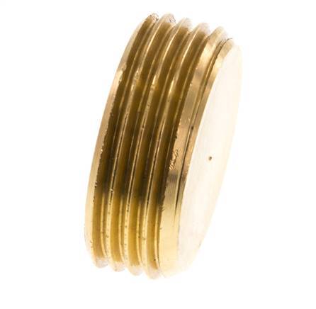 1'' Brass Closing plug with Inner Hex without collar 16 Bar