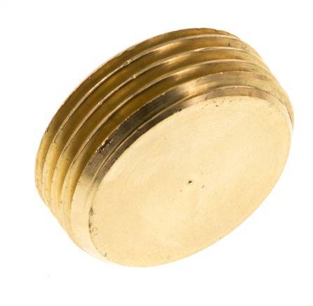 1'' Brass Closing plug with Inner Hex without collar 16 Bar