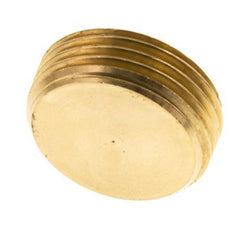 1'' Brass Closing plug with Inner Hex without collar 16 Bar