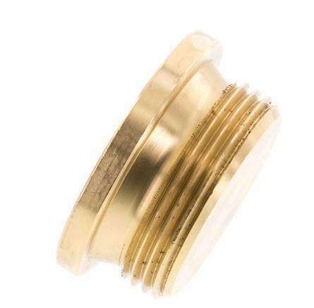 G 1 1/4'' Brass Closing plug with Inner Hex 16 Bar