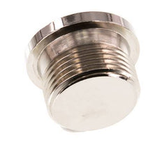 G 3/4'' Nickel plated Brass Closing plug with Inner Hex 16 Bar