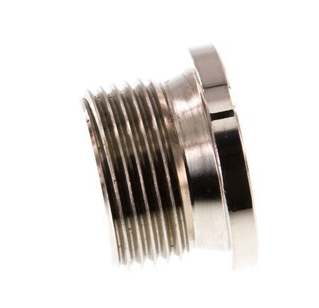 G 3/4'' Nickel plated Brass Closing plug with Inner Hex 16 Bar