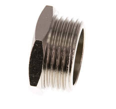 G 1'' Nickel plated Brass Closing plug with Outer Hex 16 Bar