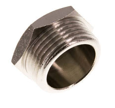G 1'' Nickel plated Brass Closing plug with Outer Hex 16 Bar
