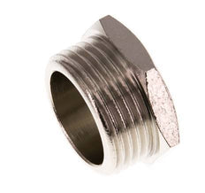 G 1'' Nickel plated Brass Closing plug with Outer Hex 16 Bar