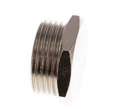 G 1'' Nickel plated Brass Closing plug with Outer Hex 16 Bar
