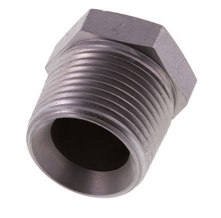 3/4'' NPT Male Zinc plated Steel Closing plug with Outer Hex 170 Bar