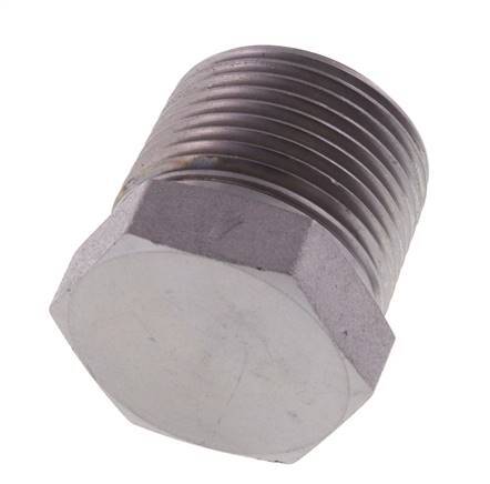 3/4'' NPT Male Zinc plated Steel Closing plug with Outer Hex 170 Bar