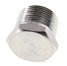 1'' NPT Male Zinc plated Steel Closing plug with Outer Hex 140 Bar