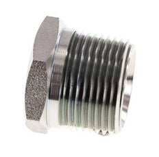 1'' NPT Male Zinc plated Steel Closing plug with Outer Hex 140 Bar