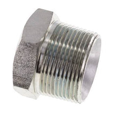 1 1/4'' NPT Male Zinc plated Steel Closing plug with Outer Hex 80 Bar