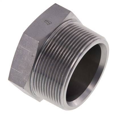 2'' NPT Male Zinc plated Steel Closing plug with Outer Hex 70 Bar