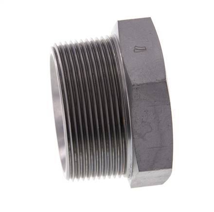 2'' NPT Male Zinc plated Steel Closing plug with Outer Hex 70 Bar