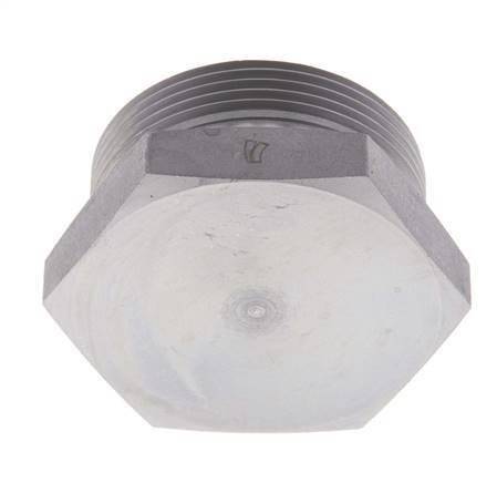 UN 2''-12 Zinc plated Steel Closing Plug ORFS 250 Bar