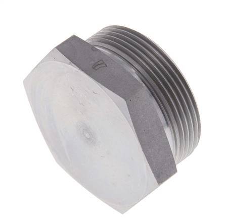 UN 2''-12 Zinc plated Steel Closing Plug ORFS 250 Bar