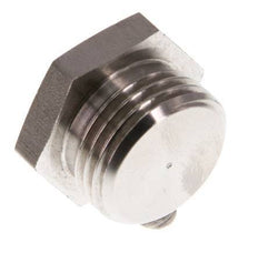 G 1/2'' Stainless steel Closing plug with Outer Hex 40 Bar