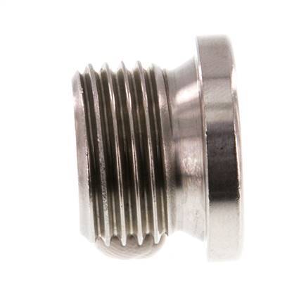 G 1/2'' Stainless steel Closing plug with Inner Hex 40 Bar