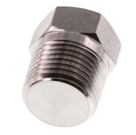 1/2'' NPT Male Stainless steel Closing plug with Outer Hex 210 Bar