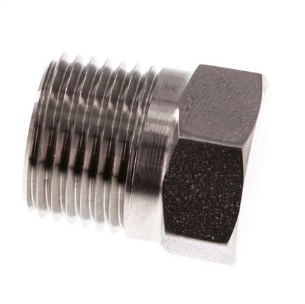 1/2'' NPT Male Stainless steel Closing plug with Outer Hex 210 Bar