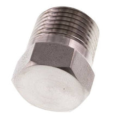 1/2'' NPT Male Stainless steel Closing plug with Outer Hex 210 Bar