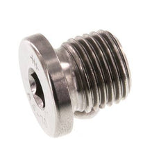 G 1/4'' Stainless steel Closing plug with Inner Hex 40 Bar